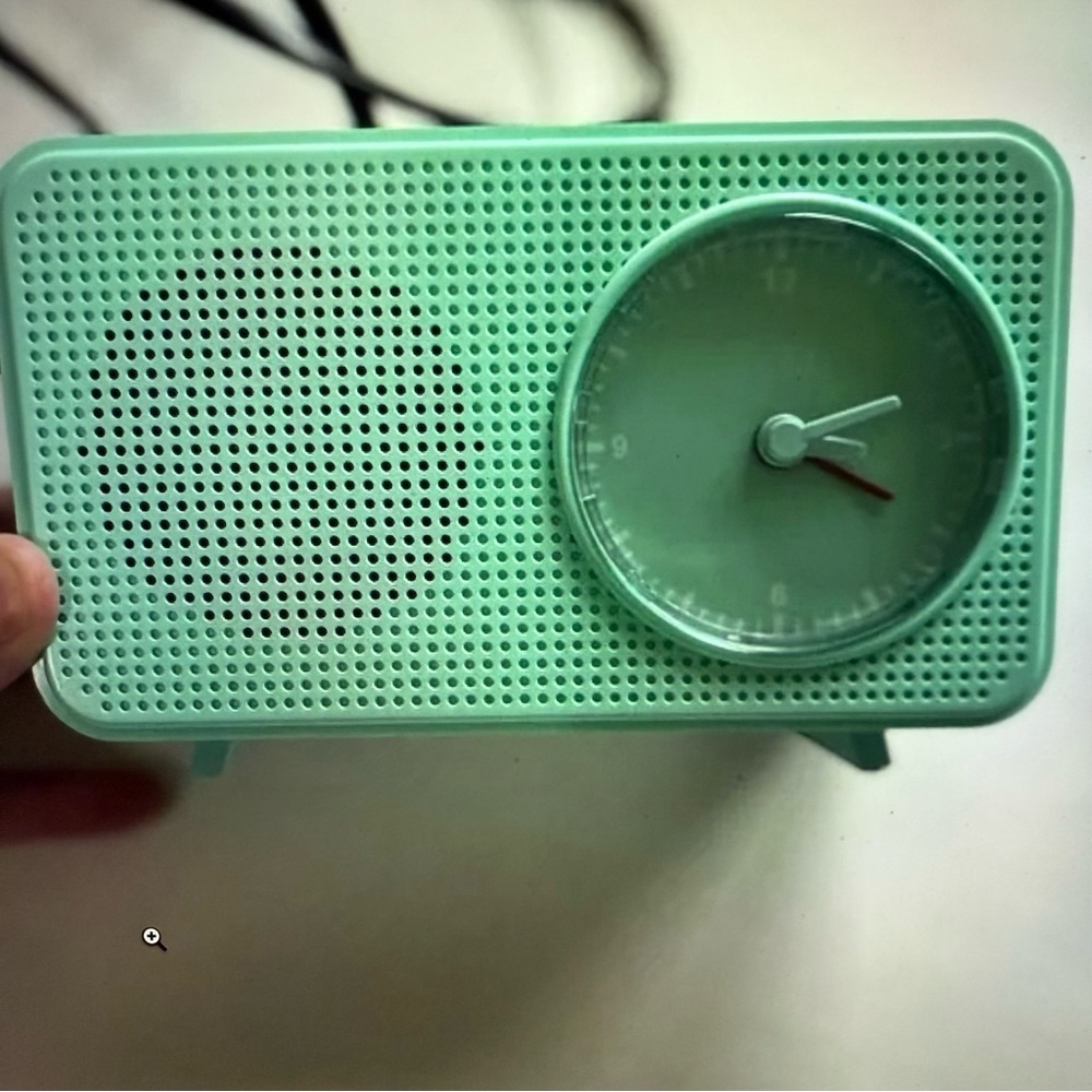 Retro hey day alarm‎ clock speaker Mint Green Portable 90’s